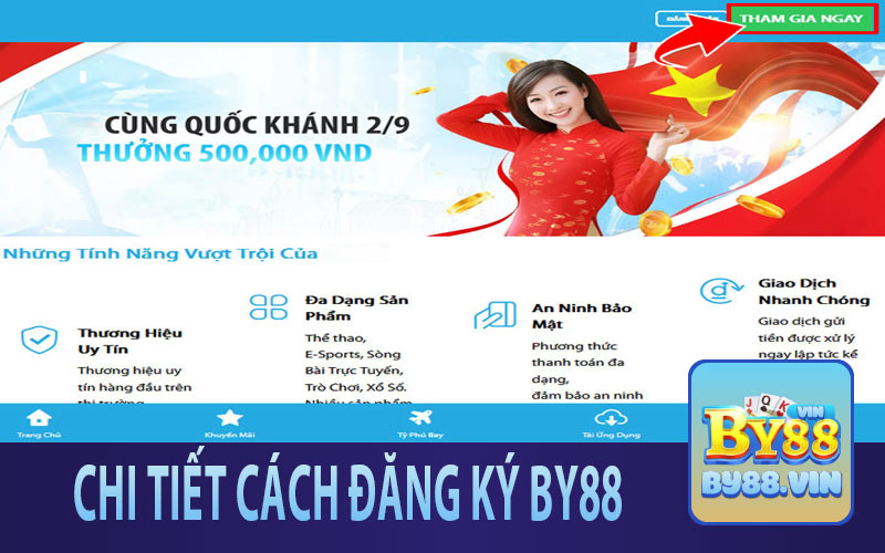 Hướng dẫn chi tiết cách đăng ký tài khoản BY88